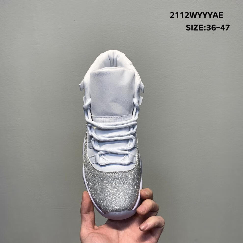 【官方旗舰店】送礼闪粉满天星 纯原平底婚鞋aj篮球鞋婚鞋 aj11满天星