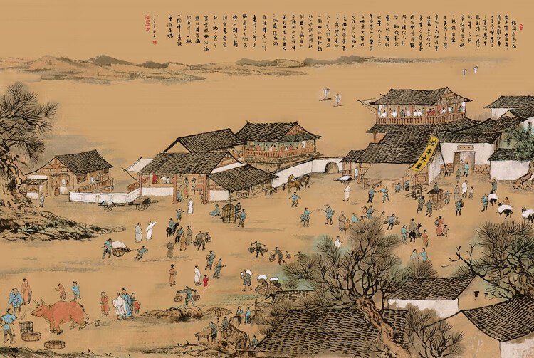 山河社稷图【盒子上有参照图】