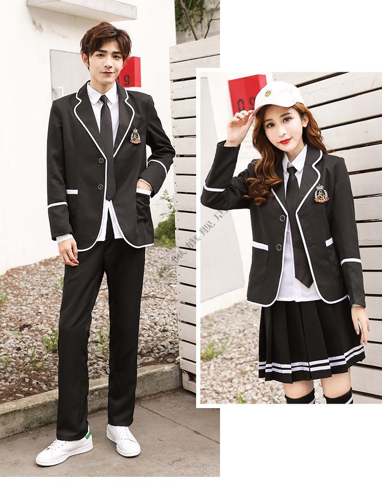 漫佩英伦风春秋学生校服套装日本水手jk制服裙韩版高中男女学生演出服