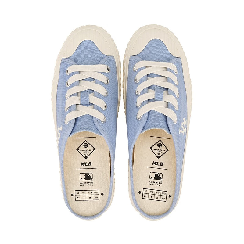 香港直邮mlb男鞋女鞋帆布鞋饼干鞋低帮经典运动休闲春季新款纽约洋基