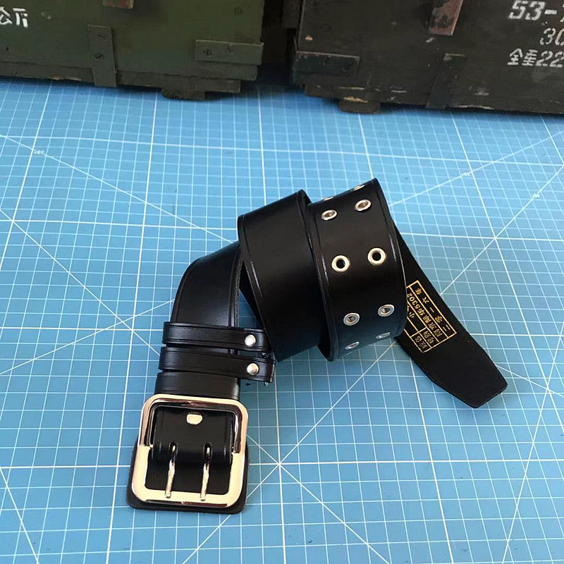 吉普jeep官方精品特战腰带黑色多功能战术牛皮双排孔双扣特战腰带男士