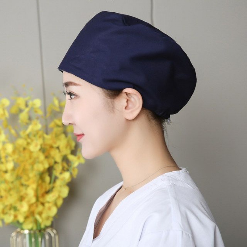 贝佳淑新品室护士帽花帽调节扣印花帽女护士帽子室头巾油烟包头帽睡帽