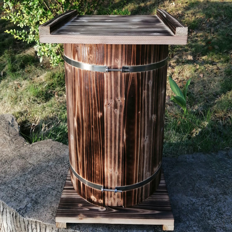 土养蜂箱圆桶蜂箱土养蜜蜂蜂桶圆桶木桶圆形加厚诱蜂桶蜜蜂箱圆桶