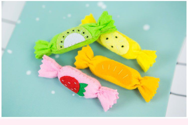 创意手工布艺幼儿园作业免裁剪不织布亲子手工布艺diy材料包水果蔬菜