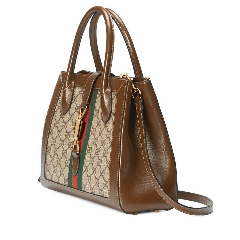 古驰gucci女士单肩斜挎包手提包jackie1961系列大号托特包6490162kqgg