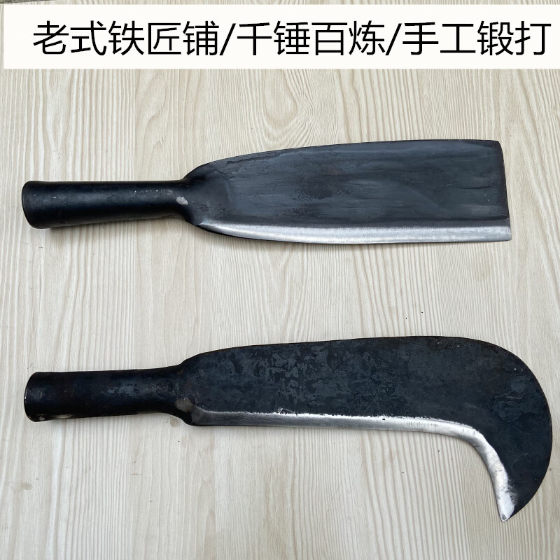 砍树钢刀柴刀老式铁匠铺手工锻打夹钢刀柴刀树刀割草镰刀户外农用工具