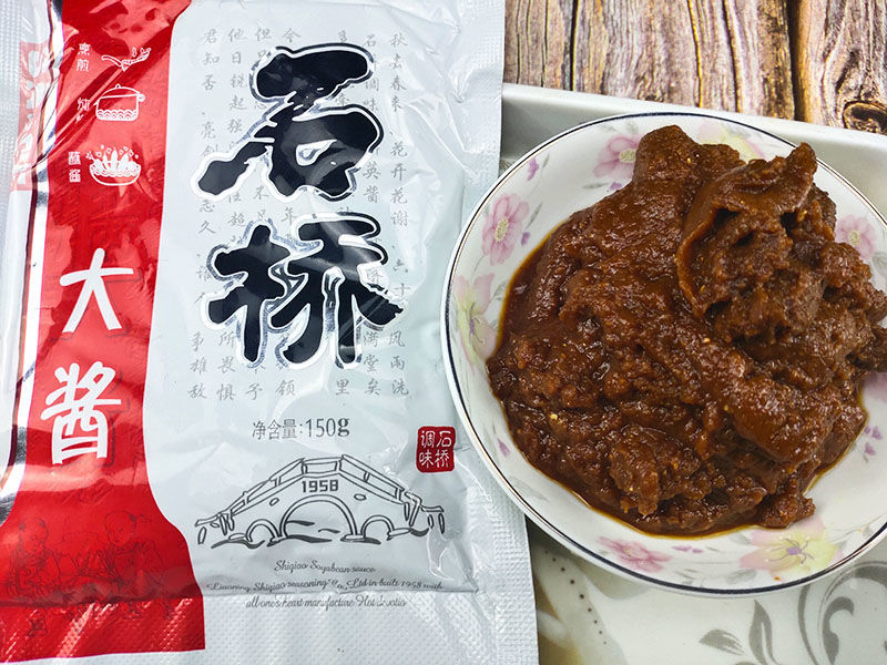 营口石桥大酱正宗东北大酱炸酱面150g 黄酱石桥酱 150克5袋【图片