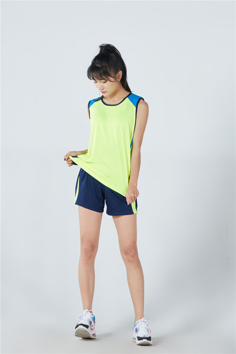茂铃田径训练服套装印字男女短跑马拉松衣服体考运动跑步健身比赛背心