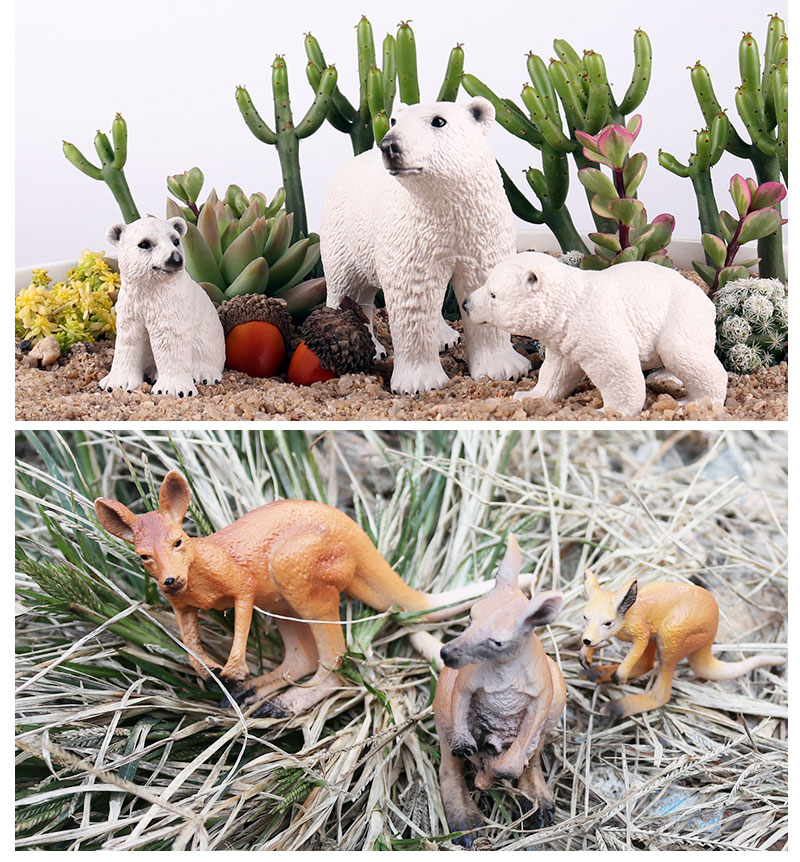 仿真野生动物动物玩具模型仿真动物园套装塑胶儿童男女狮子老虎鳄鱼