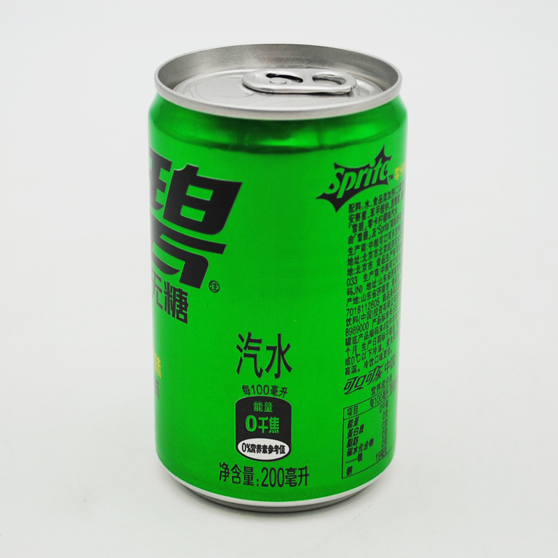雪碧无糖清爽柠檬味饮料小罐装整箱 【深绿新装】雪碧无糖200ml*12罐