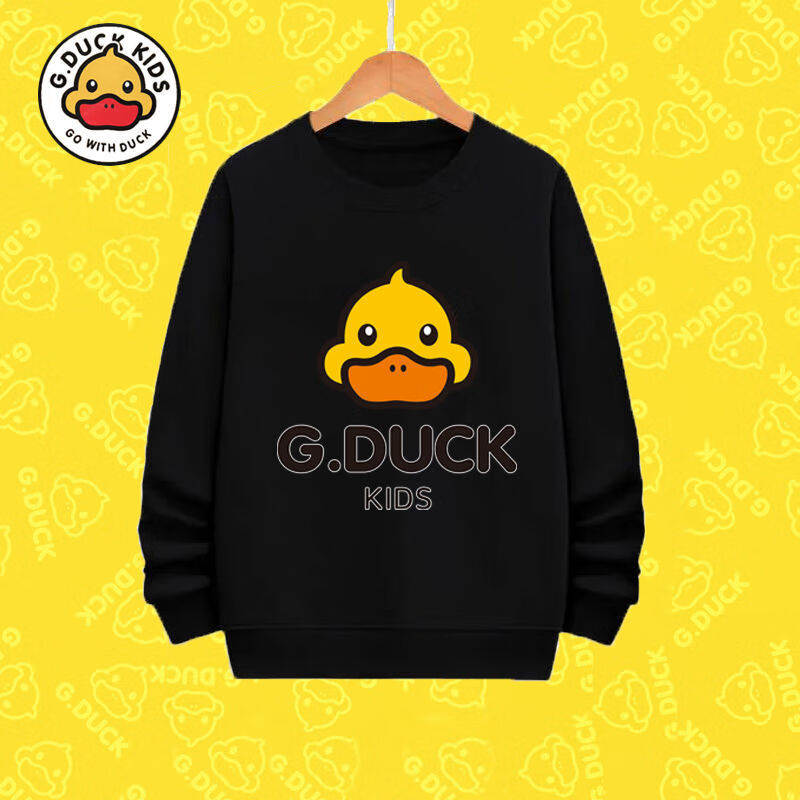 小黄鸭gduckkids童装男童女童卫衣新款春秋款学院中大童小孩洋气上衣
