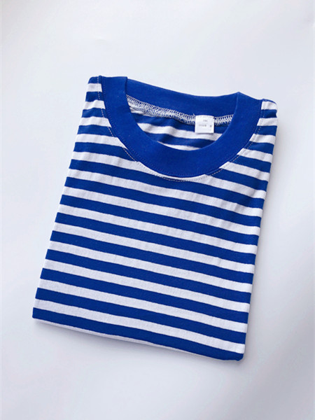 汗衫t恤复古怀旧海军陆战队衣服蓝白条纹170普通棉质胸围100衣长64
