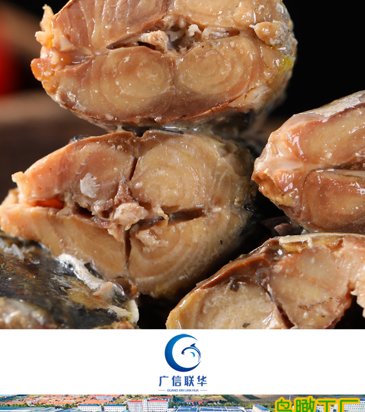 【10罐】不加盐水煮鲭鱼罐头即食青花鱼海鲜罐头200g*10罐 出口 4不