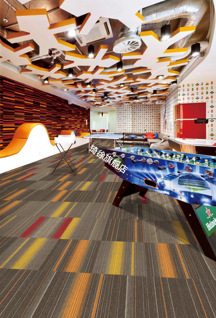 2022新款台球厅地毯台球厅专用整铺地毯俱乐部办公室方块拼接大面积满