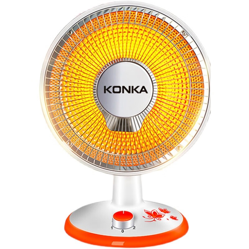 美菱(meiling)电暖器家用台式取暖器速热烤火炉电暖炉电暖风扇 省电