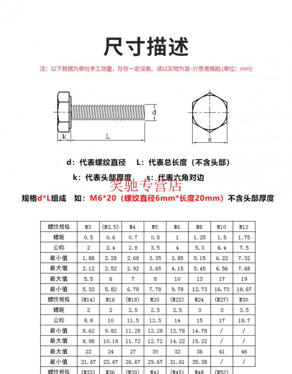 定制88级发黑外六角螺丝高强度六角头螺栓全牙加长螺杆套装m12m14m16m