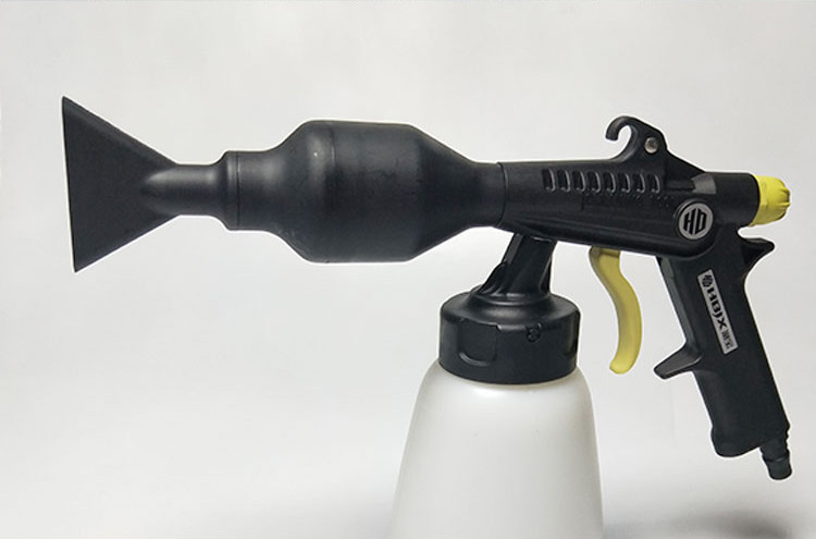 吹灰尘吹尘吹风枪气泵喷枪气动双管泡沫枪水气混合内饰枪海宝吹尘短枪