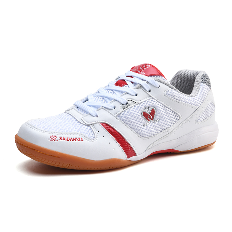 牌乒乓球鞋中小学生男女儿童训练鞋比赛透气软底舒适运动鞋 wts白红