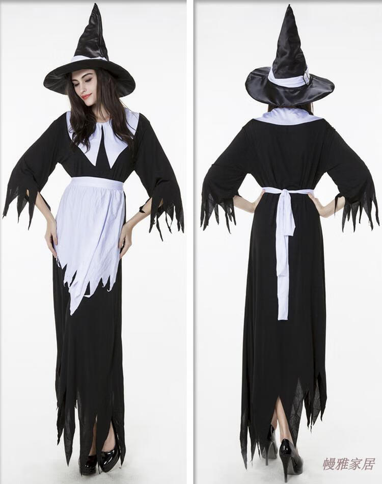 男女成人新郎新娘情侣万圣节服饰吸血鬼cos僵尸衣服女巫服装大人 1913