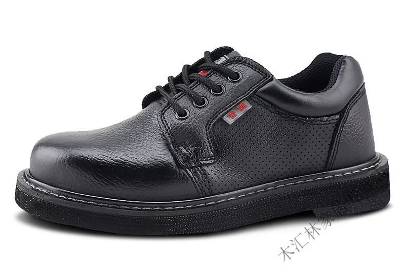 德国进口劳保鞋 日本博世轮胎底耐磨男钢包头防砸防刺真皮透气耐高