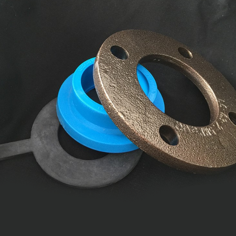 广东联塑pe蓝色给水管配件热熔 接头 法兰盘 法兰套 垫片注塑承插定制