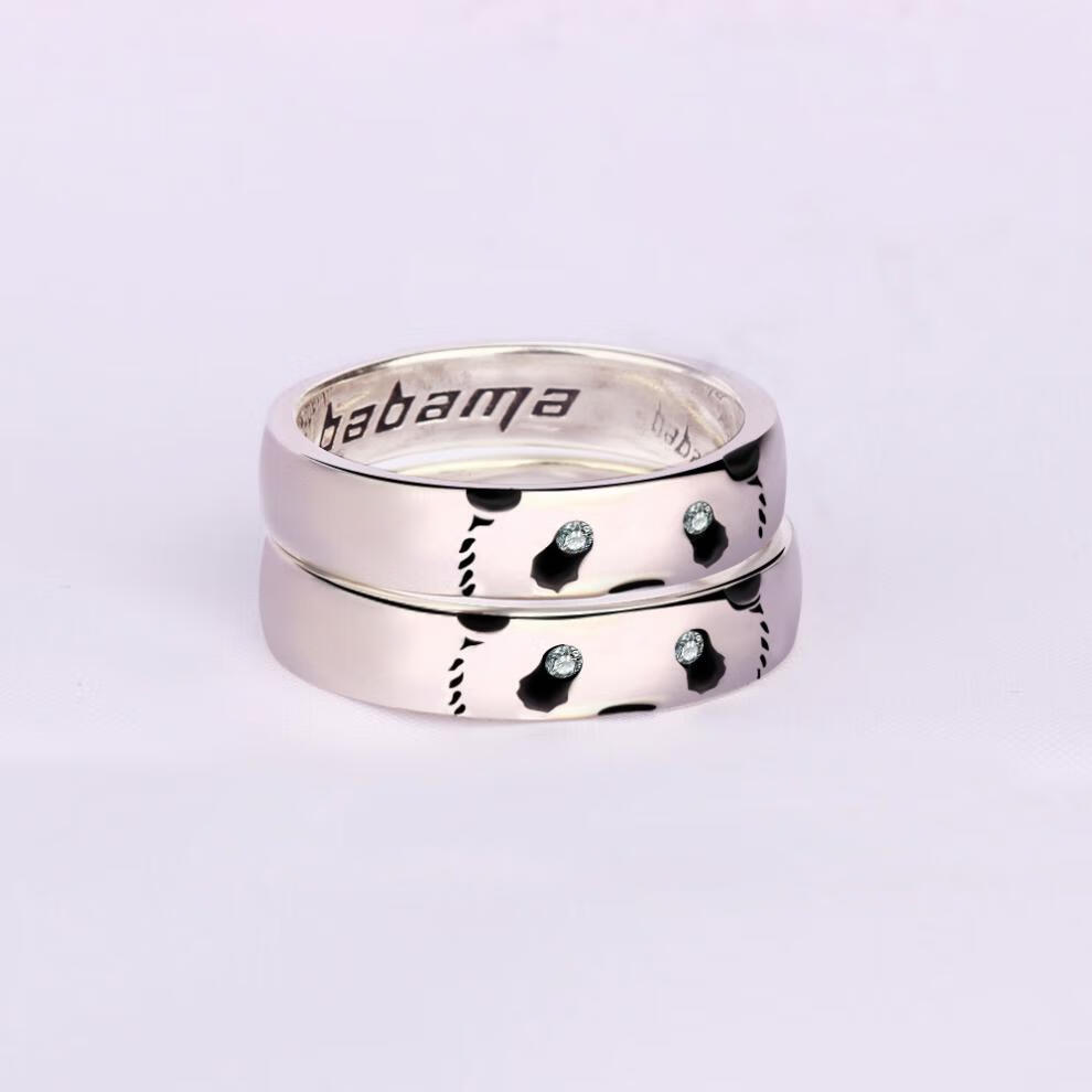 【官方旗舰】babama戒指荒野老虎雪豹戒指男潮925银情侣对戒ins单身戒