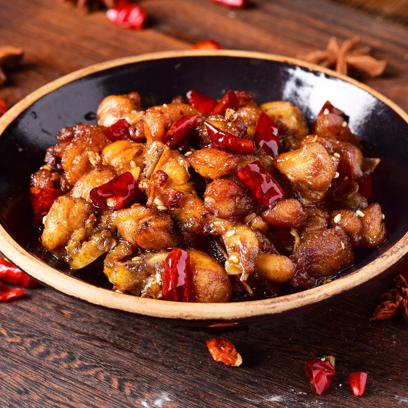 吃情派(chiqingpai) 宁强麻辣鸡 陕西汉中宁强麻辣鸡 多规格 辣子鸡