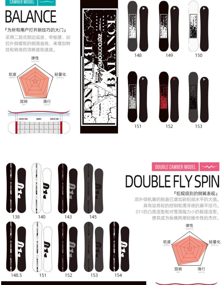 单板女蝴蝶套装同款世界之极011滑雪板男全山雪板日本板新款平花板