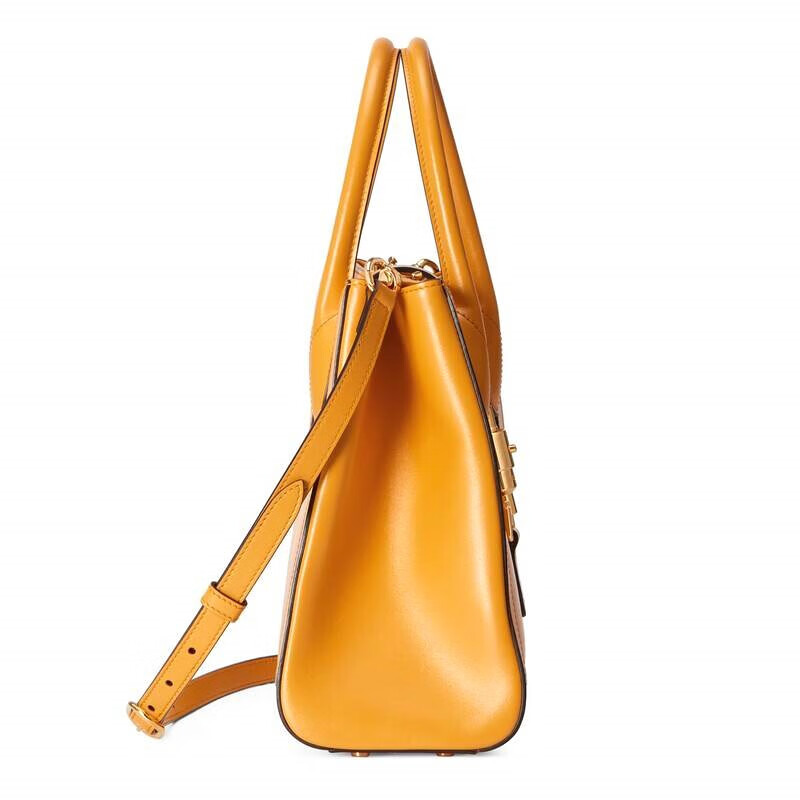 mgucci古驰女士jackie中号托特包麂皮质感黄色皮革同款302412cm预售g