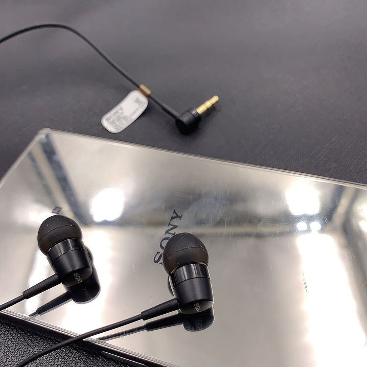 索尼(sony) mh755 750入耳式重低音短线耳机配蓝牙立体声吃鸡通话带麦