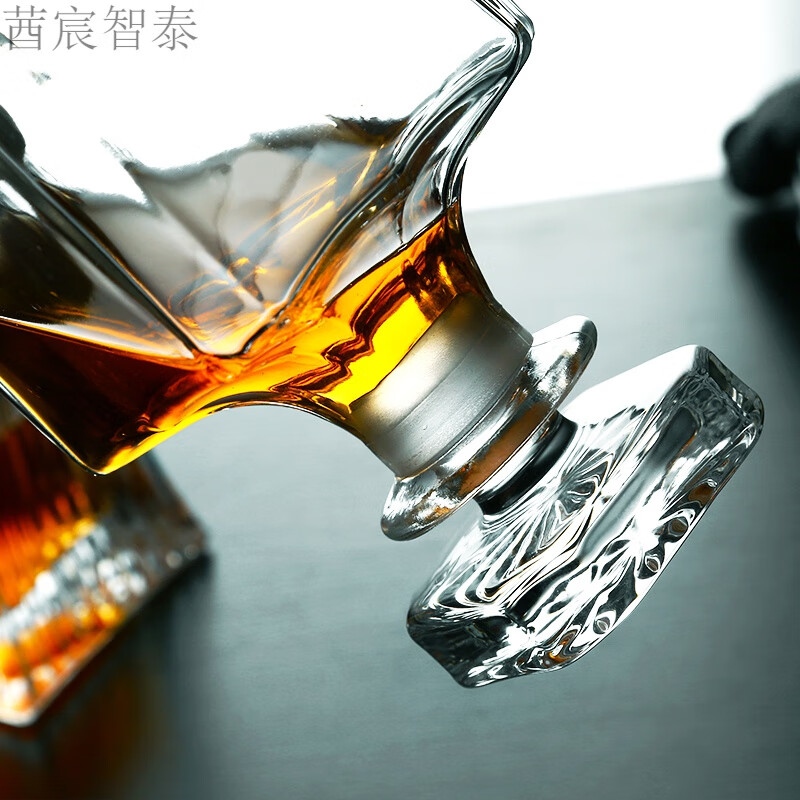 威士忌酒樽空酒瓶高档洋酒壶欧式红酒醒酒樽器水晶玻璃洋酒瓶家用
