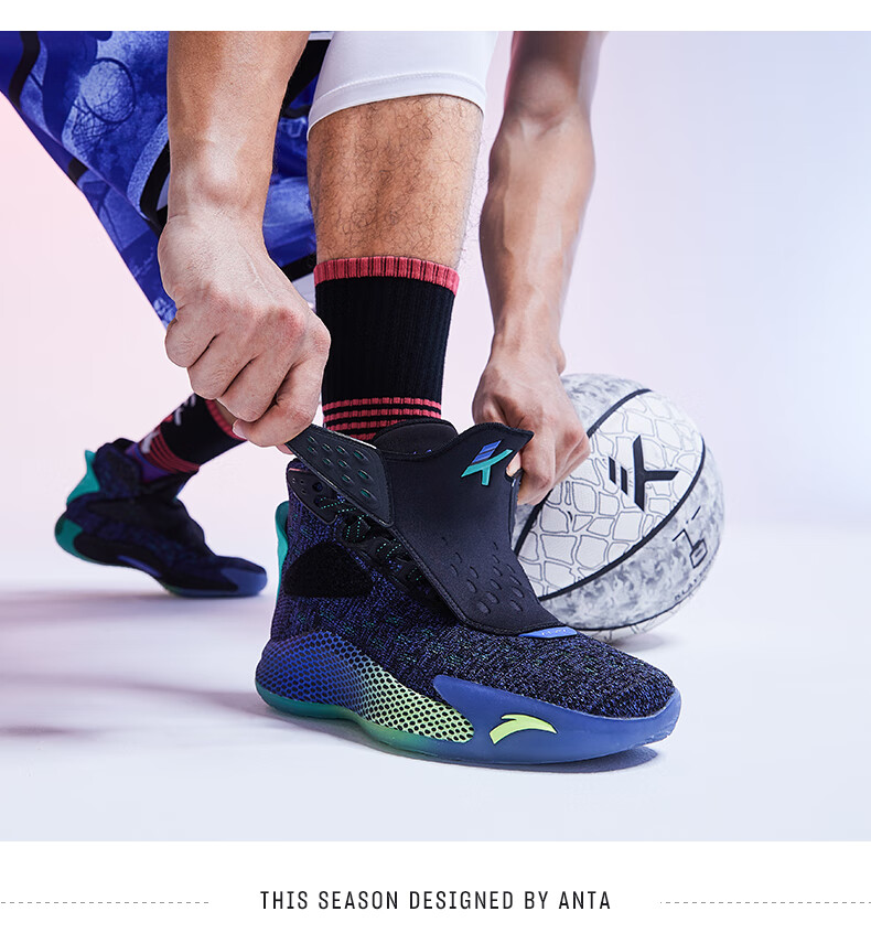 安踏篮球鞋男鞋运动鞋2020新款汤普森kt5签名球鞋ktv歌单雷鬼音乐127