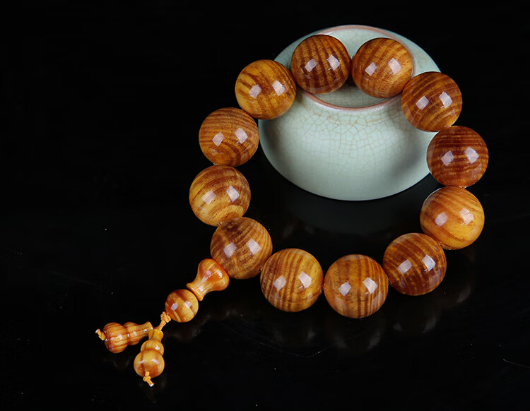 印尼血龙木手串全透光沉水手链男冰种老料正宗佛珠手串男清漆款血龙木