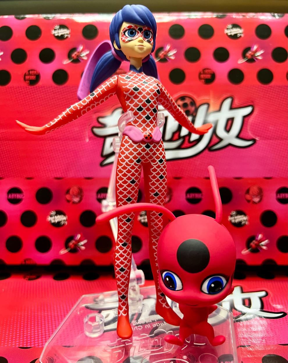 奇迹少女米可幻奇瓢虫雷迪ladybug黑猫罗尔马丽娜模型摆件玩具 随机