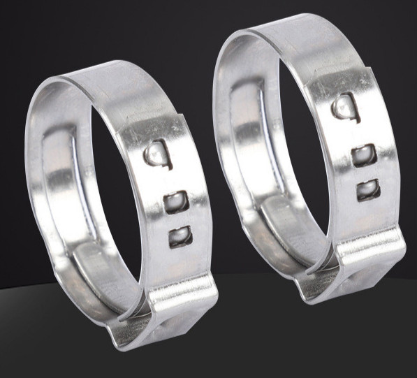 304单耳无极卡箍不锈钢强力喉箍抱箍管卡夹子水油管无耳紧固卡扣乳