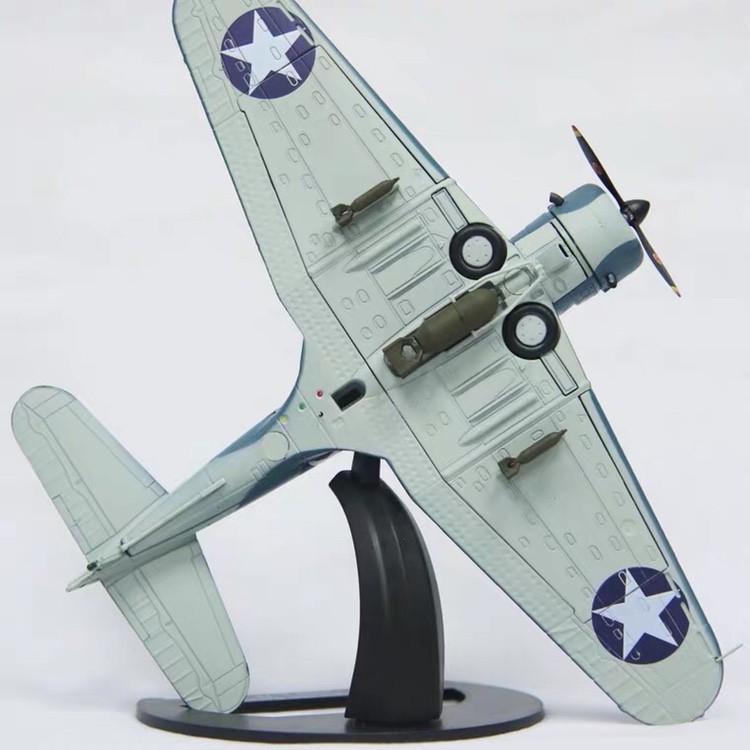 1:72二战sbd无畏式俯冲轰炸机合金模型仿真中途岛海战纪念品【图片