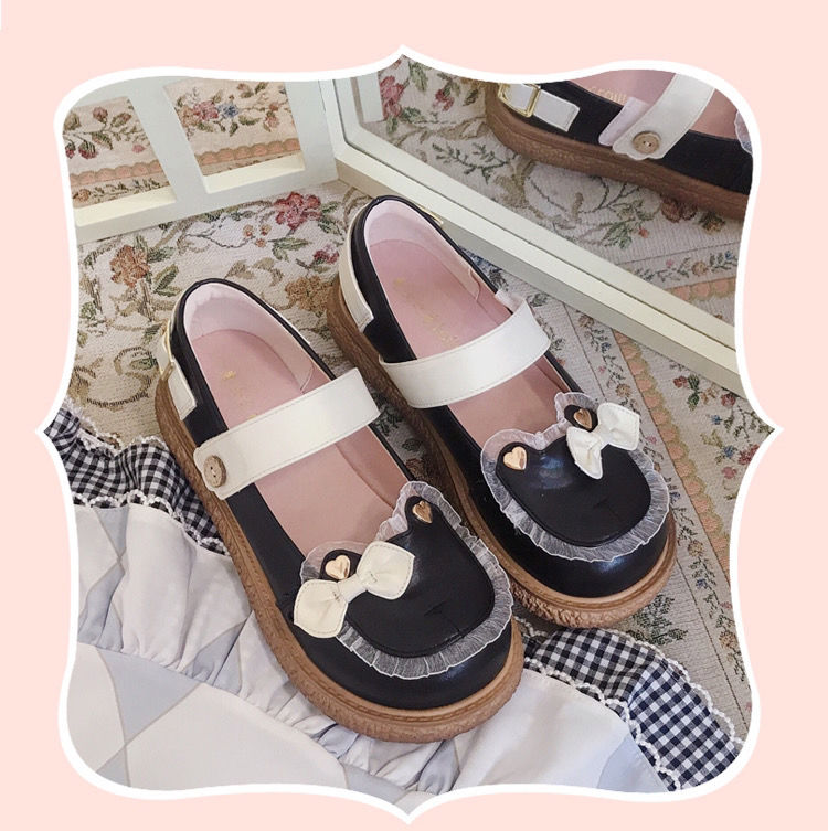 春节不打烊nfim洛丽塔鞋子魔女之夜lolita小皮鞋日系圆头可爱大头鞋