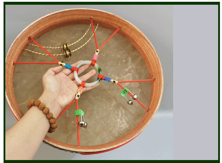 柳木鱼脊满鼓二神鼓文王鼓牛皮羊皮鼓大神鼓请神手抓单面鼓镇堂鼓皮质