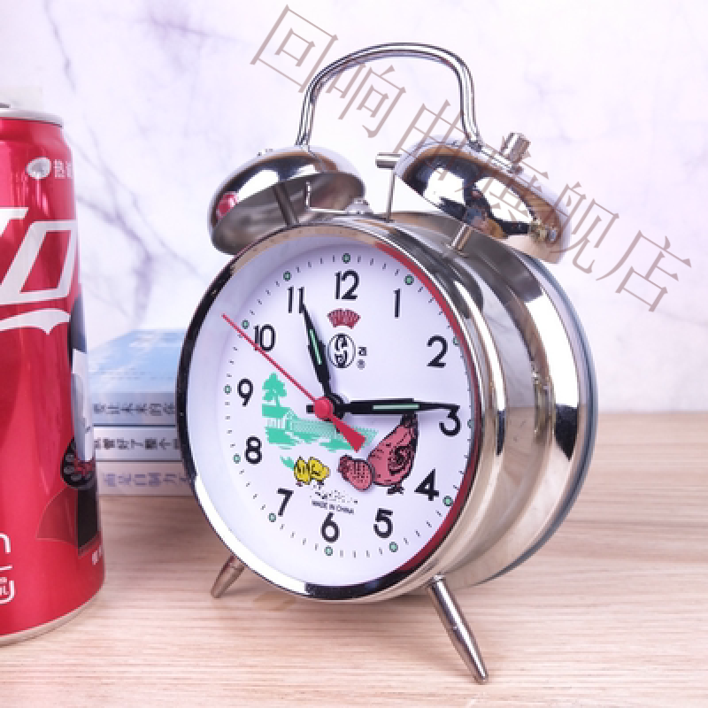 机械闹钟上发条 发条闹钟机械闹钟金属机芯老式发条手动上发条上弦