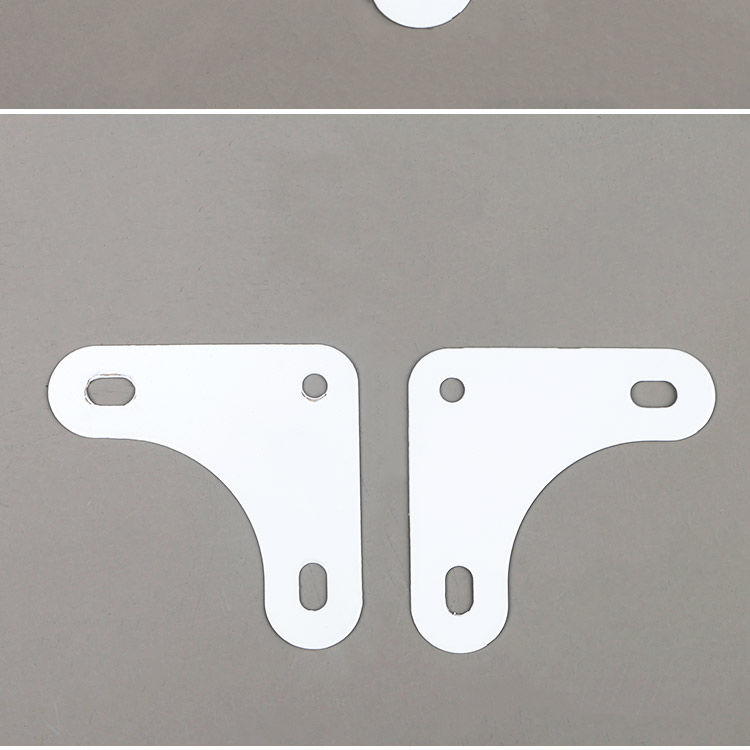 子玺角钢货架用三角片零件连接片螺丝连接转角仓储架层板附件白色m6方