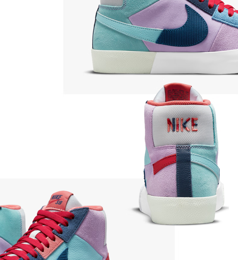 nike耐克高帮男鞋sb zoom blazer断勾开拓者运动休闲滑板鞋 39码2f6.