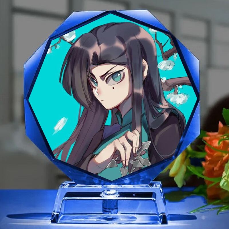 迪士尼商城同款刺客伍六七周边魔刀千刃梅花十三模型摆件发光立牌生日