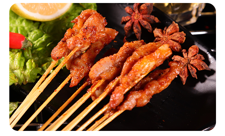 奥尔良鸡肉小串半成品300串火锅铁板炭烤生冷冻商用手把串