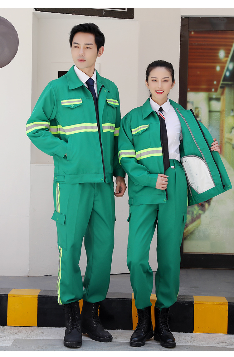 春秋长袖环卫工人工作服套装园林绿化公路养护保洁服劳保定做品质定制