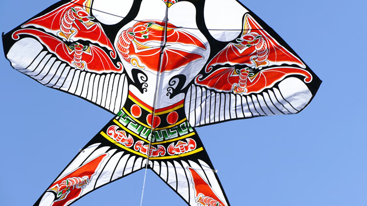 传统北京沙燕风筝老北京正宗燕子风筝三角风筝线轮易飞经典传统蓝沙燕