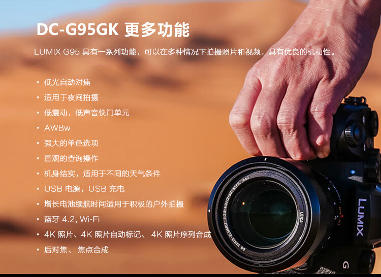 松下panasonic dc-g95gk 新品 g95 g85 微单相机 全国联保 g95国行