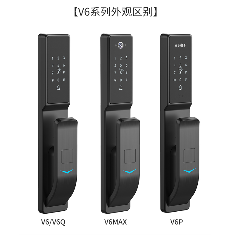 智能門鎖電子密碼家用防盜十大品牌v6v6max支持聯網大屏貓眼遠程可視