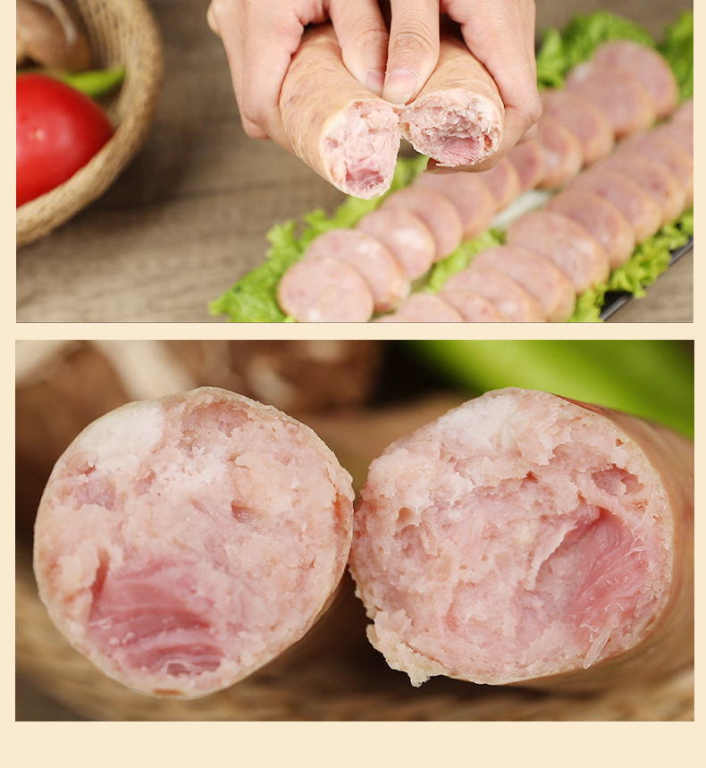 国顺老北京白蒜香肠5斤装老味蒜味香肠即食熟食下酒菜天津特产白蒜