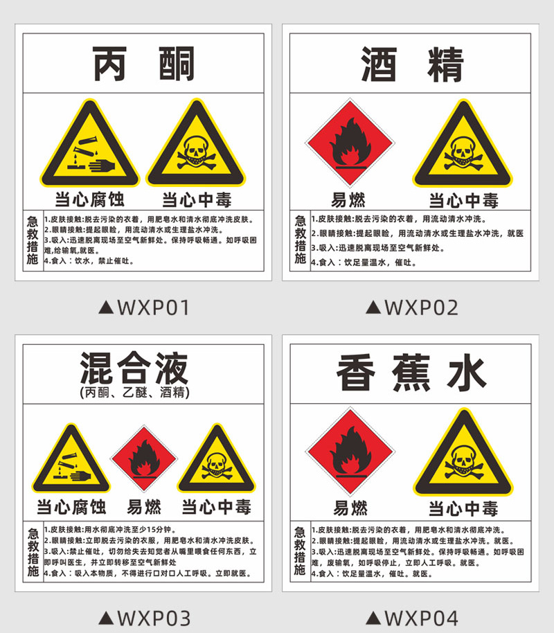 危险化学品公示牌酒精汽油易燃易爆有毒有害危险品储存柜信息栏生产