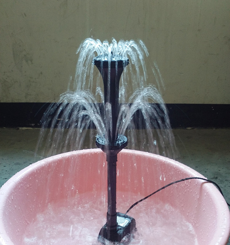 4分家用喷泉喷头蘑菇小喷泉头鱼池水景双层礼花花洒喷头设备双层礼花